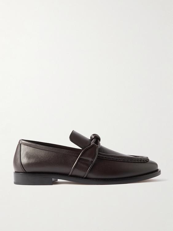 Black loafers from Bottega Veneta