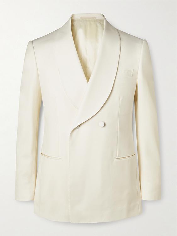 White double-breasted tuxedo jacket from Kingsman