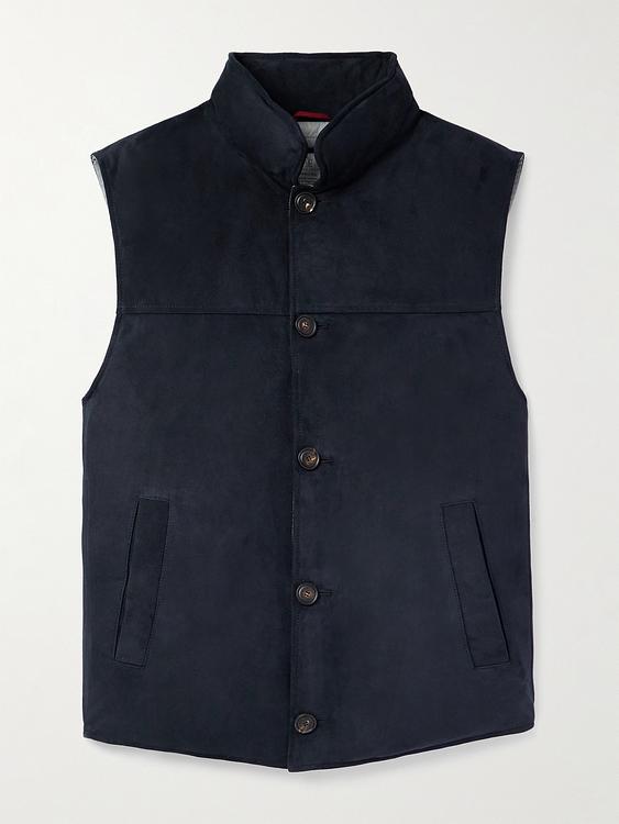 Black vest from Brunello Cucinelli