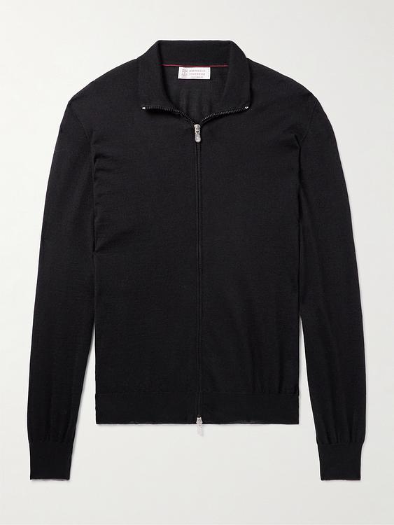 Black full-zip from Brunello Cucinelli