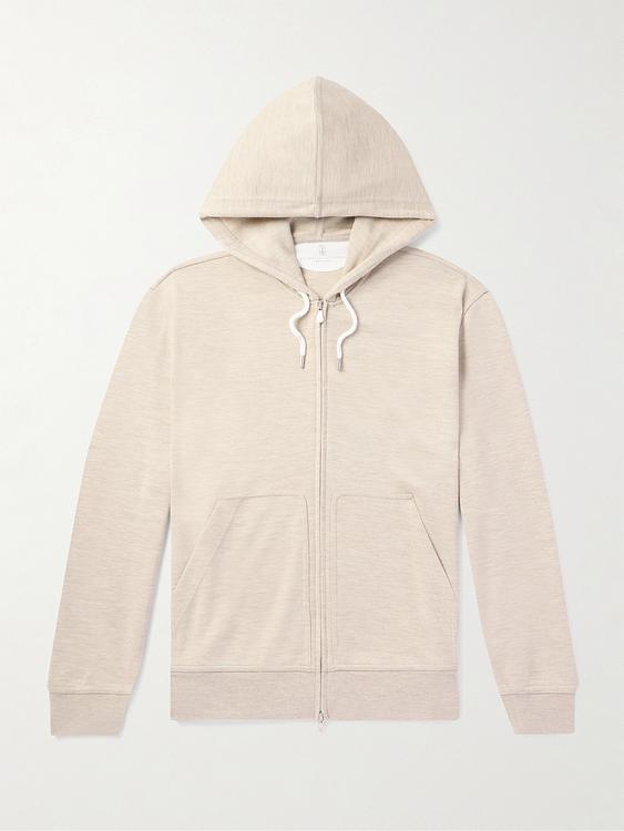 Beige hooded sweatshirt from Brunello Cucinelli