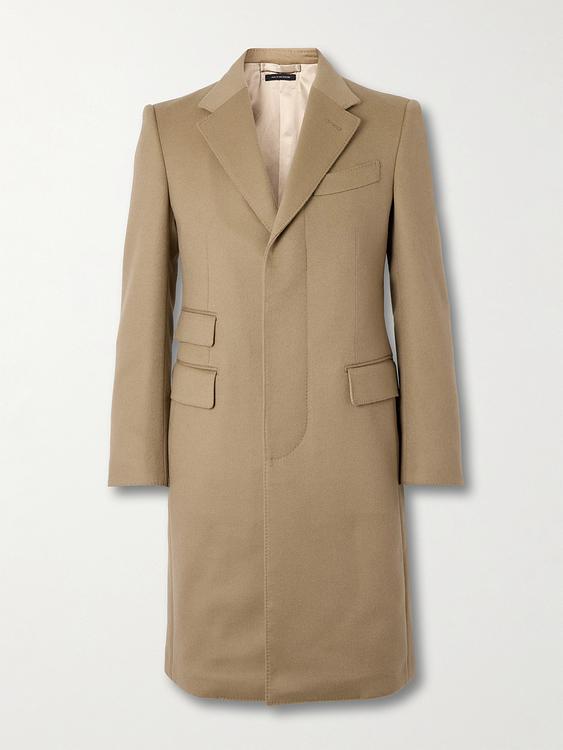 Taupe coat from Tom Ford