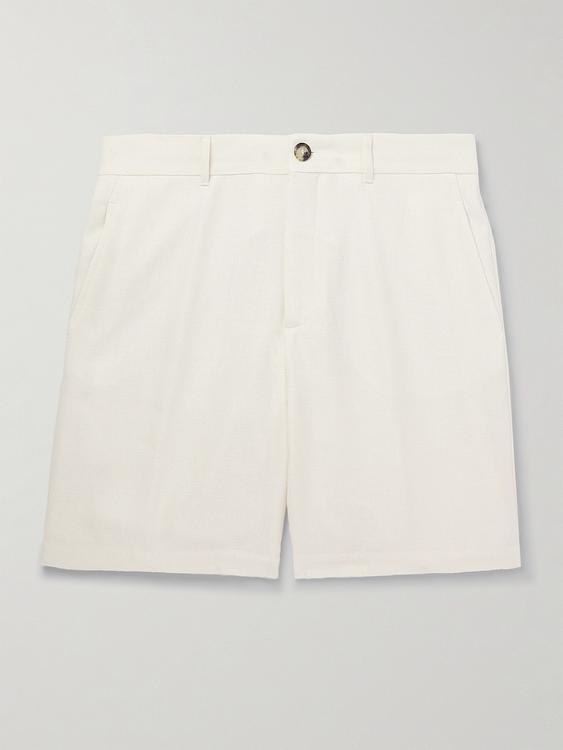 White chino shorts from Brunello Cucinelli