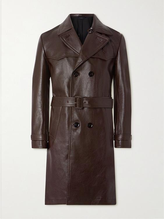Dark brown trench coat from Tom Ford