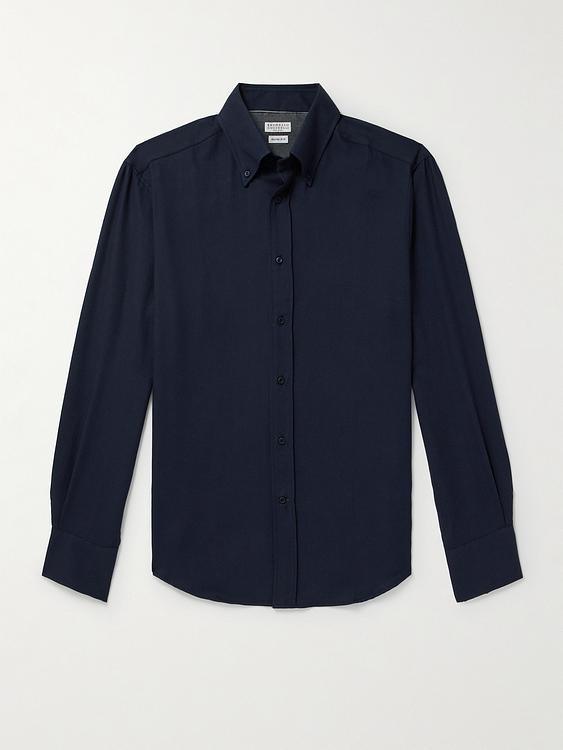 Black casual shirt from Brunello Cucinelli