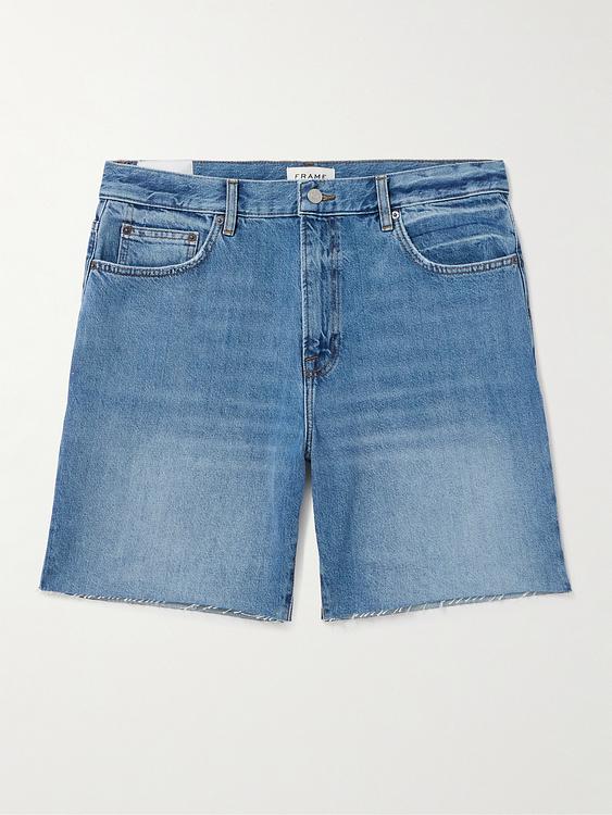 Blue denim shorts from Frame