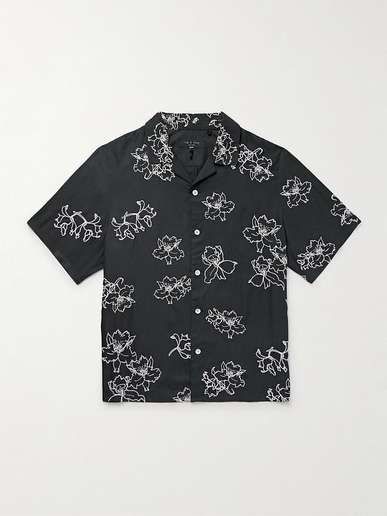 Dark grey short sleeve shirt from Rag & Bone