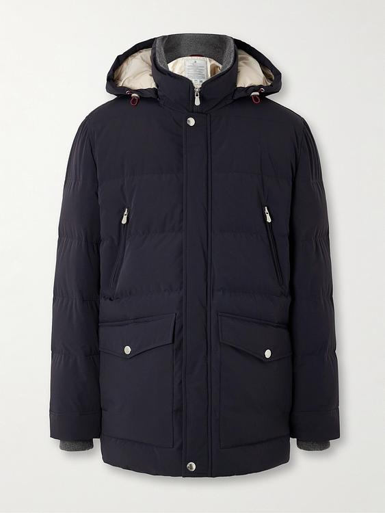 Black parka from Brunello Cucinelli