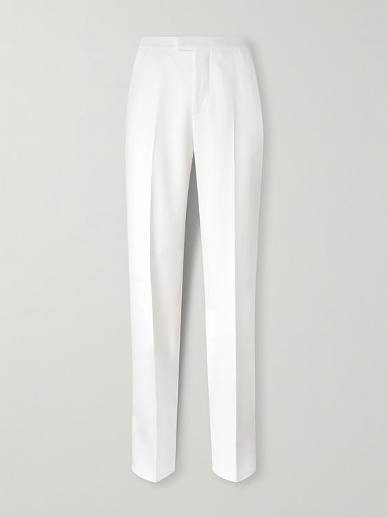 White suit trousers from Alexander Mcqueen