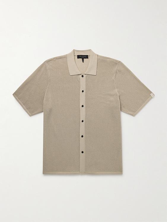 Taupe short sleeve shirt from Rag & Bone