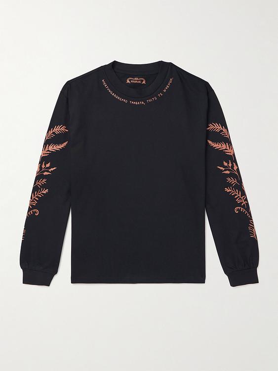 Print black sweatshirt from Manaaki