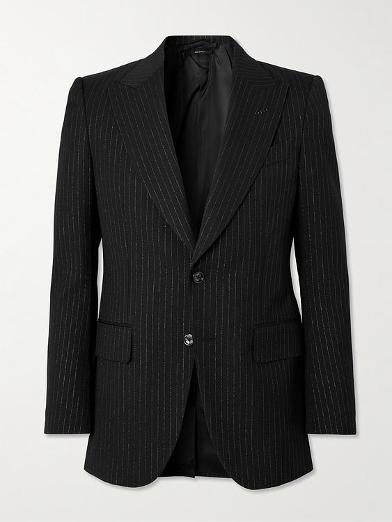 Black suit jacket from Tom Ford