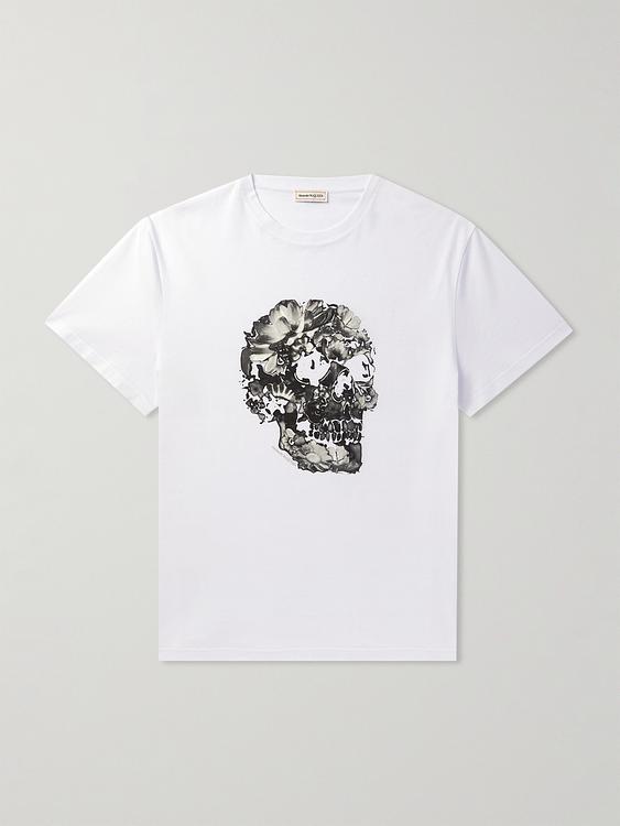 Print white t-shirt from Alexander Mcqueen