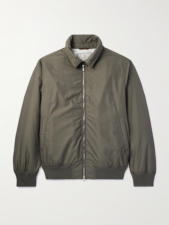 Taupe casual jacket from Brunello Cucinelli