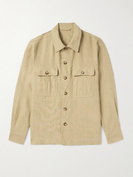 Taupe overshirt from Kingsman
