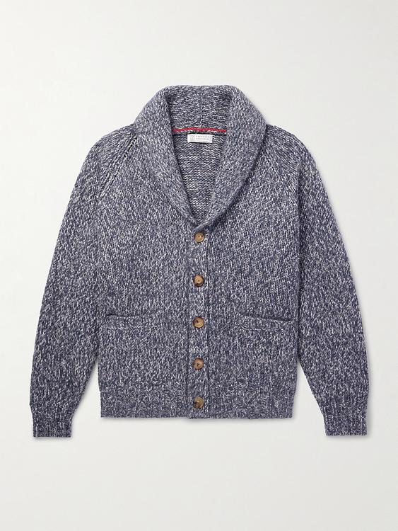 Dark grey cardigan from Brunello Cucinelli