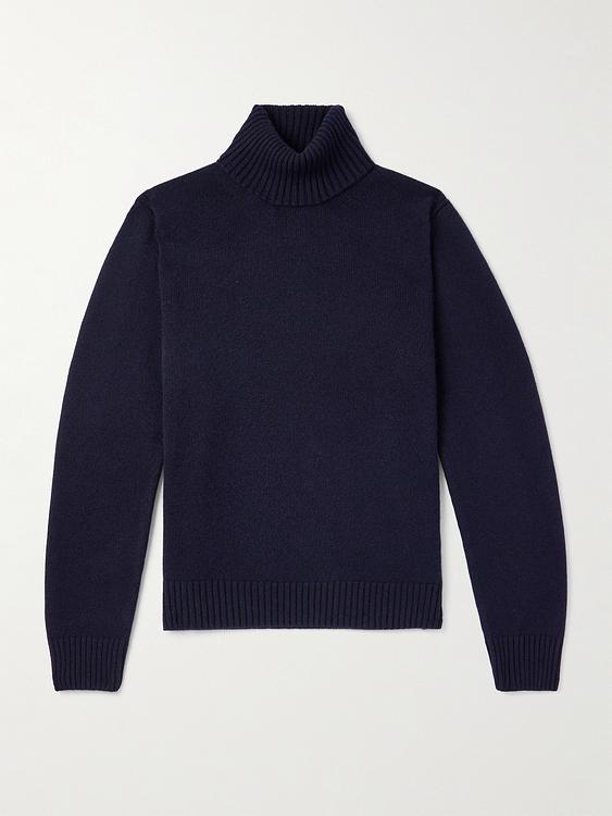 Dark blue turtleneck from Dunhill