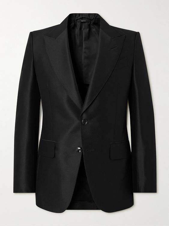 Black suit jacket from Tom Ford