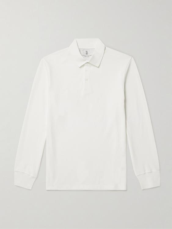 White casual shirt from Brunello Cucinelli