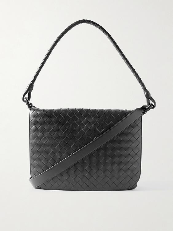 Dark grey tote bag from Bottega Veneta