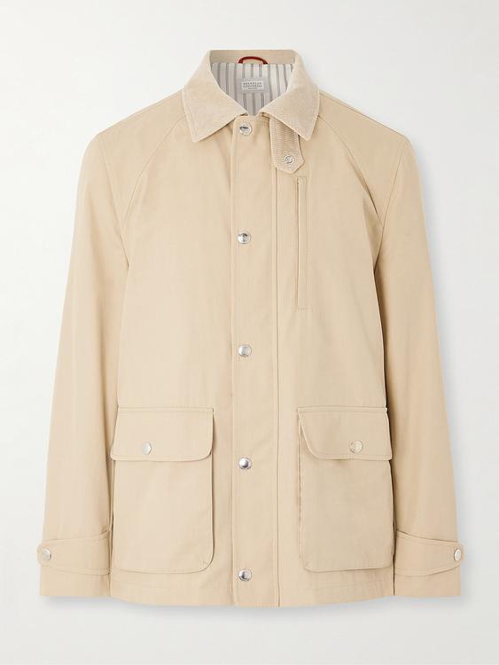 Beige casual jacket from Brunello Cucinelli