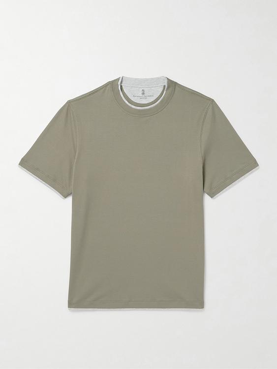 Grey t-shirt from Brunello Cucinelli
