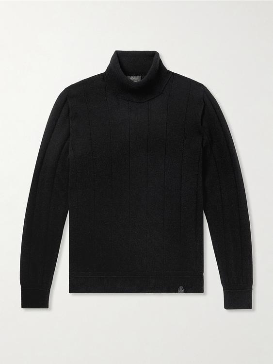 Black turtleneck from Brioni