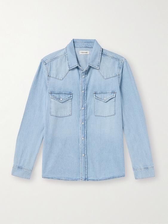 Light blue denim jacket from Frame