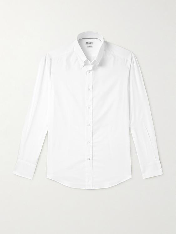 White casual shirt from Brunello Cucinelli