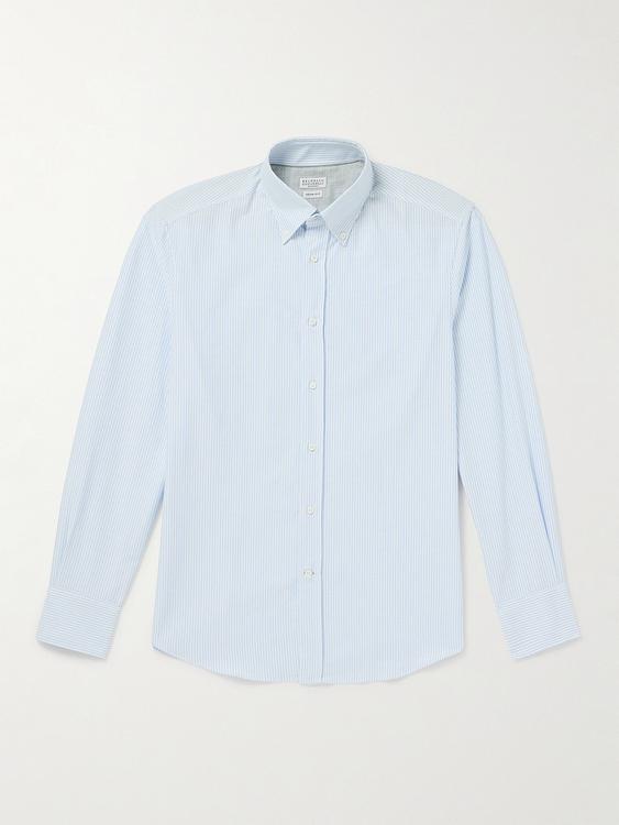 Light blue casual shirt from Brunello Cucinelli