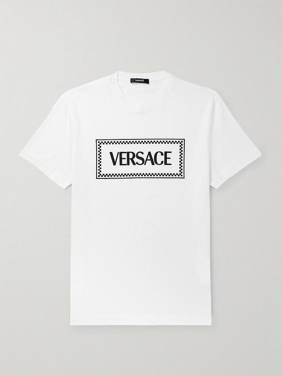 Print white t-shirt from Versace