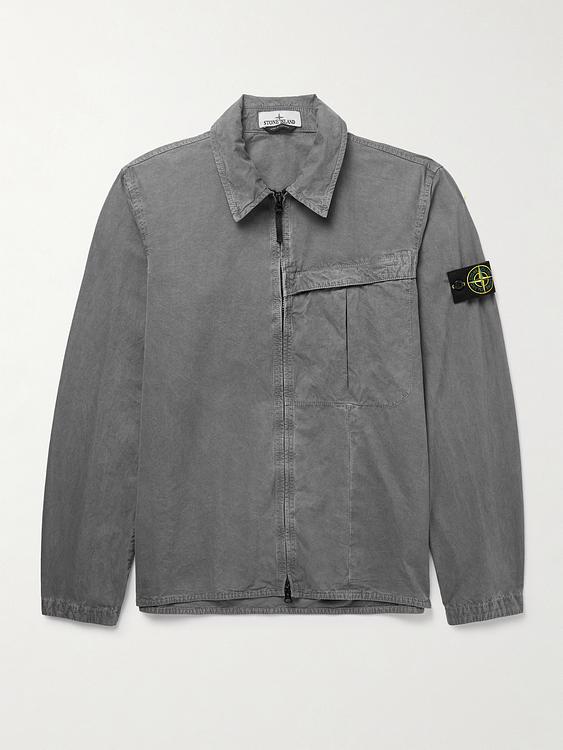 Grey casual jacket from Stone Island