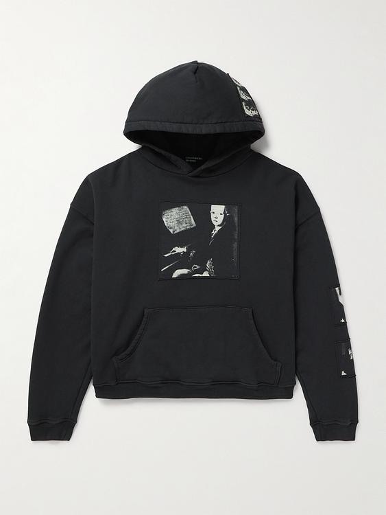 Print black hooded sweatshirt from Enfants Riches Déprimés