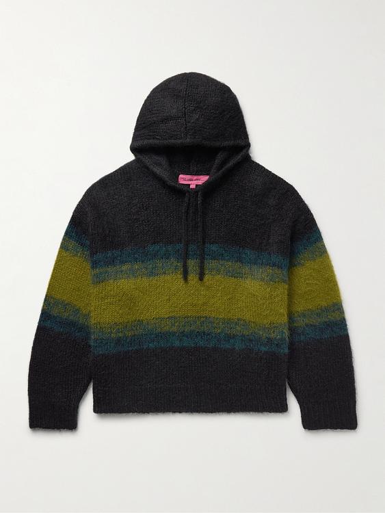 Black hooded sweatshirt from The Elder Statesman