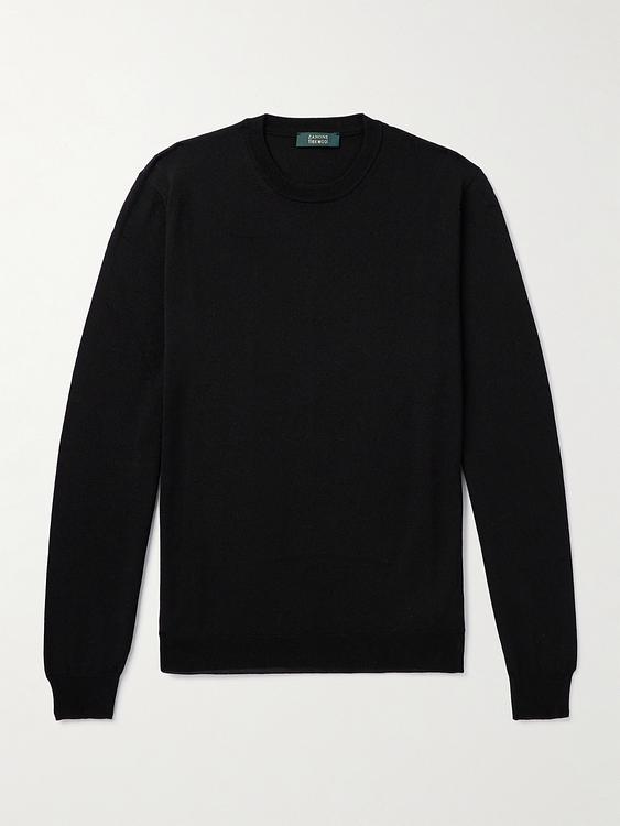 Black sweatshirt from Incotex