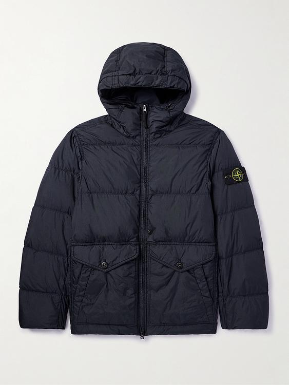 Black down jacket from Stone Island