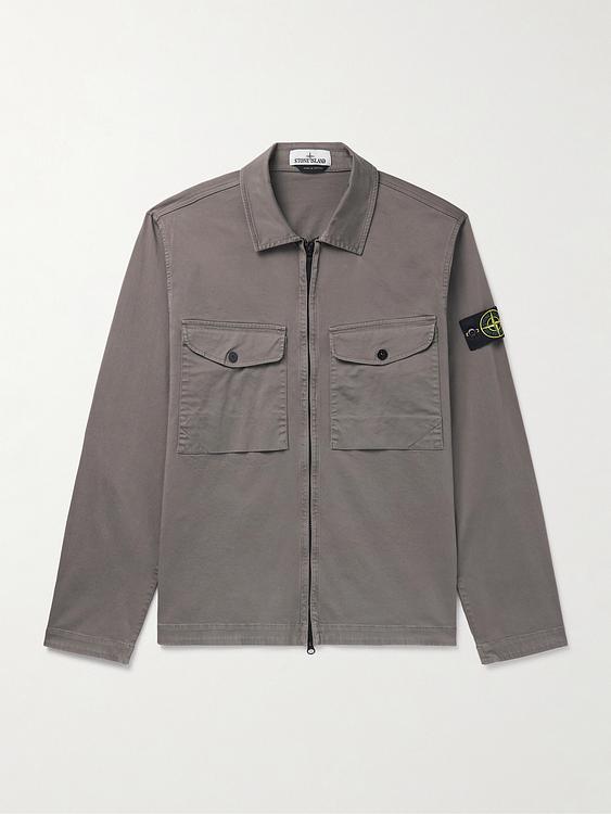 Grey casual jacket from Stone Island