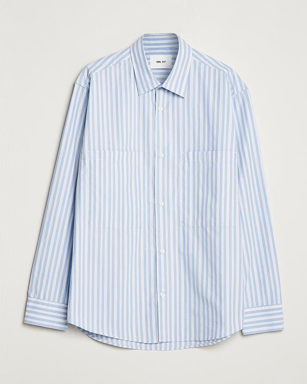 Striped light blue casual shirt from NN07
