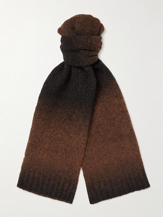Brown scarve from Mr P.