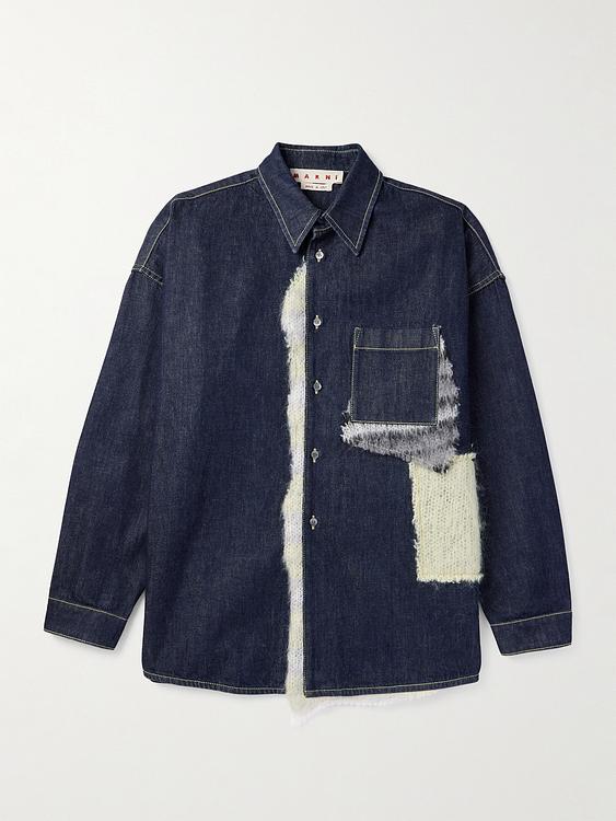Dark blue overshirt from Marni