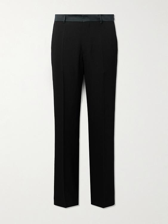 Black tuxedo trousers from Wales Bonner
