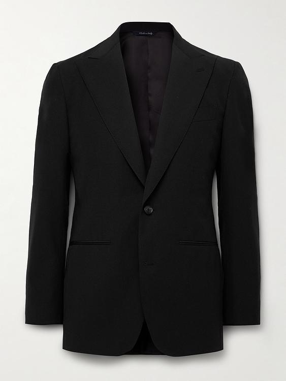 Black suit jacket from Saman Amel