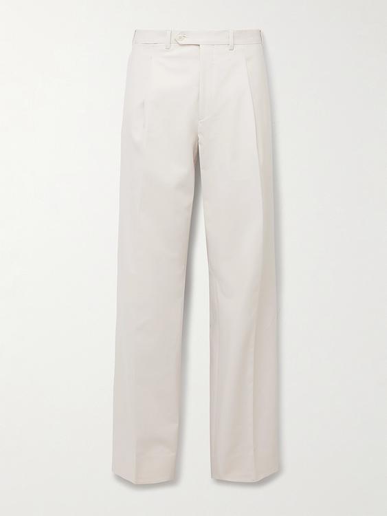 White wide-leg chinos from Saman Amel