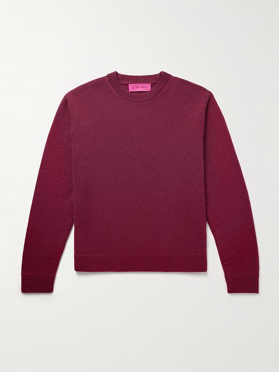 Dark red sweatshirt from The Elder Statesman