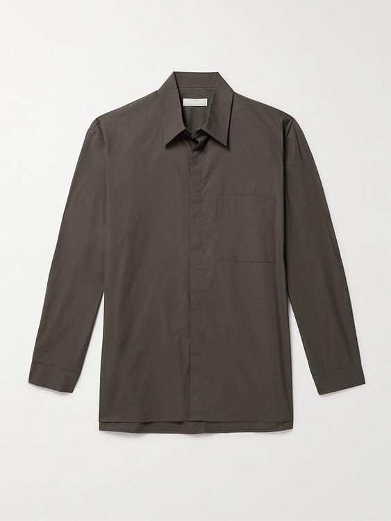 Dark brown casual shirt from Amomento