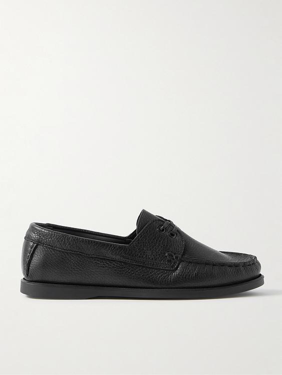 Black boat shoes from Saman Amel
