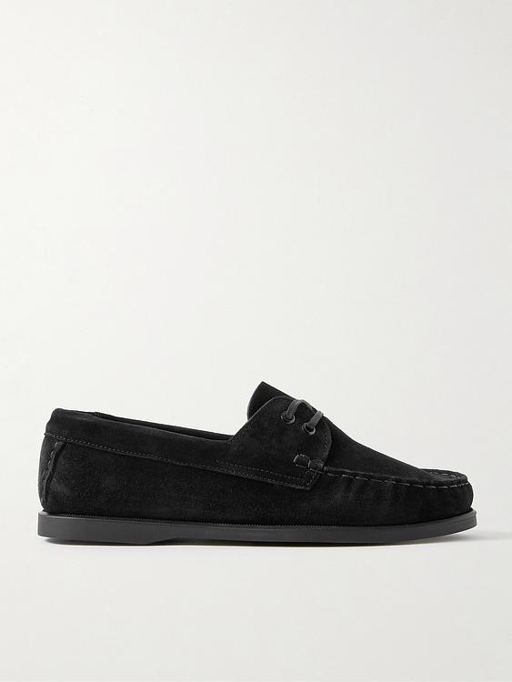 Black boat shoes from Saman Amel