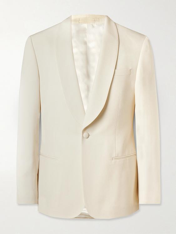 White tuxedo jacket from Mr P.