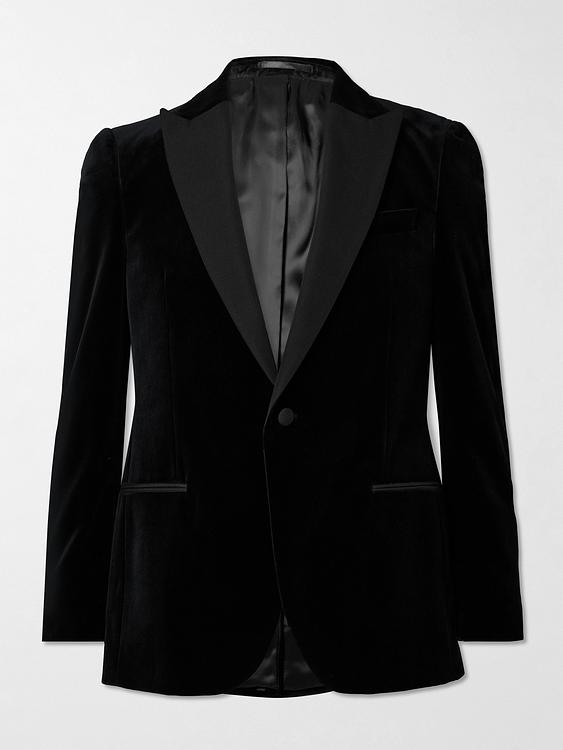 Black tuxedo jacket from Mr P.