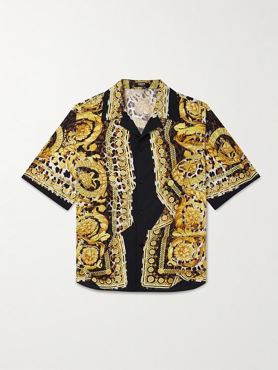 Multicolor short sleeve shirt from Versace
